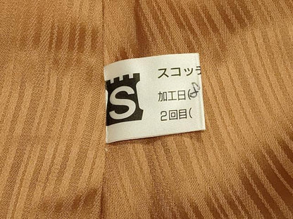 平和屋着物＃道中着　縞　たたき染め　ロング丈　正絹　逸品　CABH7069in