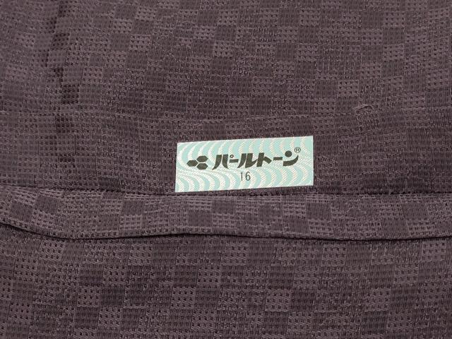 平和屋着物＃和装コート　単衣　枝花文　銀彩　ロング丈　正絹　逸品　CABH7073in