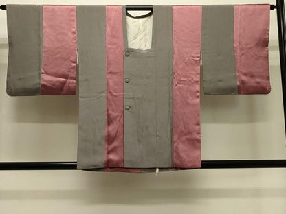 平和屋着物＃道行コート　間道　正絹　逸品　CABH7075in