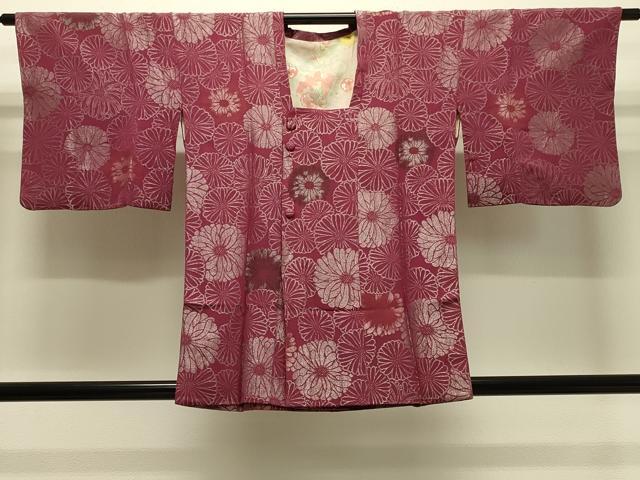 平和屋着物＃道行コート　寿光織　菊づくし　金銀糸　正絹　逸品　CABH7084in
