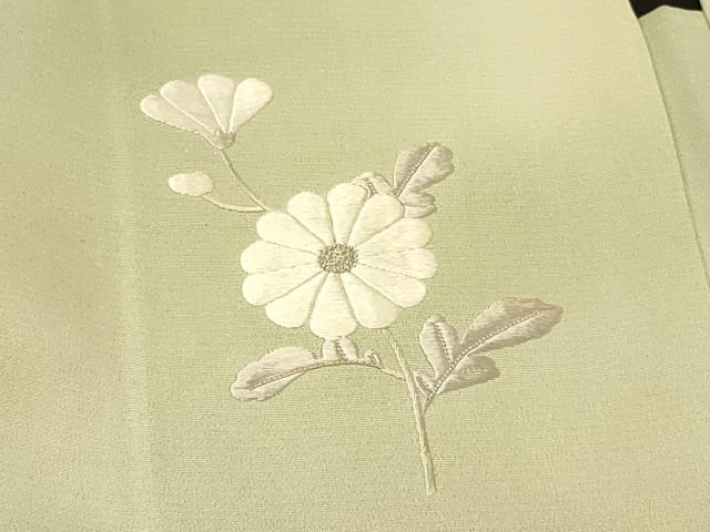 平和屋着物＃中国三大刺繍　相良刺繍　総刺繍　羽織　花鳥文　暈し染め　銀糸　正絹　逸品　CABH7093in