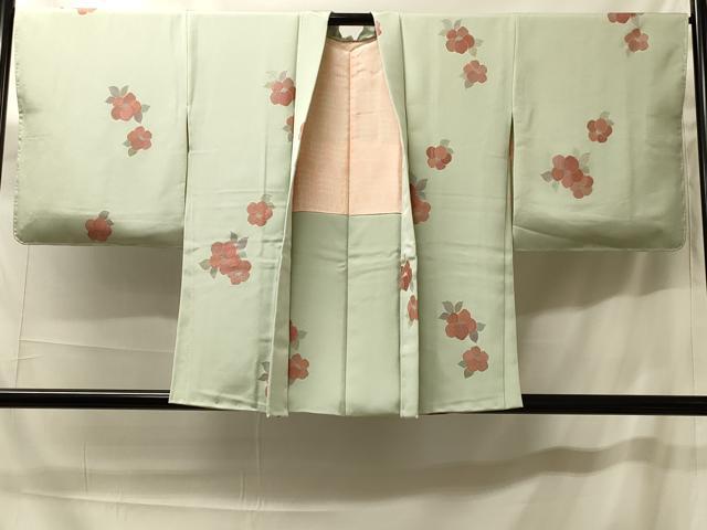 平和屋着物＃羽織　地紋起こし　草花文　正絹　逸品　未使用　CABH7102in