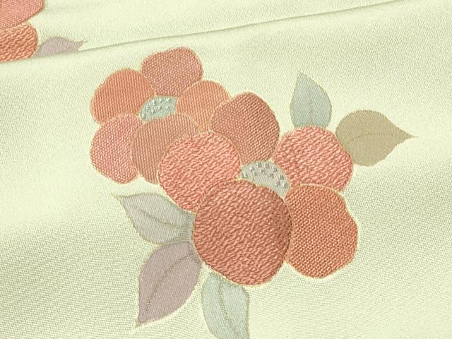 平和屋着物＃羽織　地紋起こし　草花文　正絹　逸品　未使用　CABH7102in