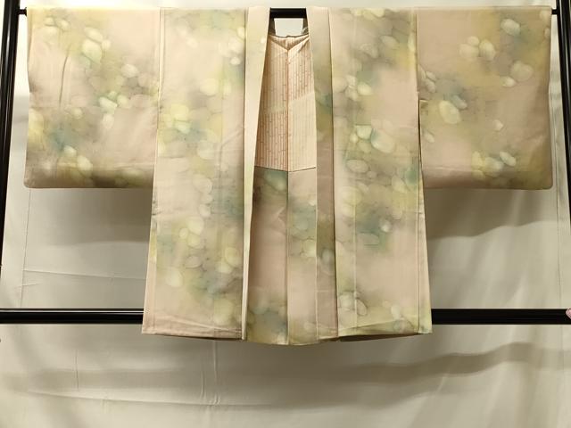 平和屋着物＃羽織　石畳文　暈し染め　正絹　逸品　CABH7103in