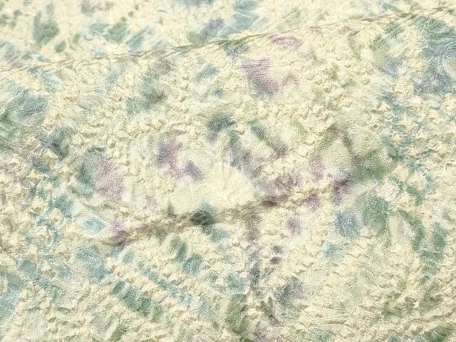 平和屋着物＃名門　藤娘きぬたや・総絞り　羽織　菱文　正絹　逸品　CABH7104in