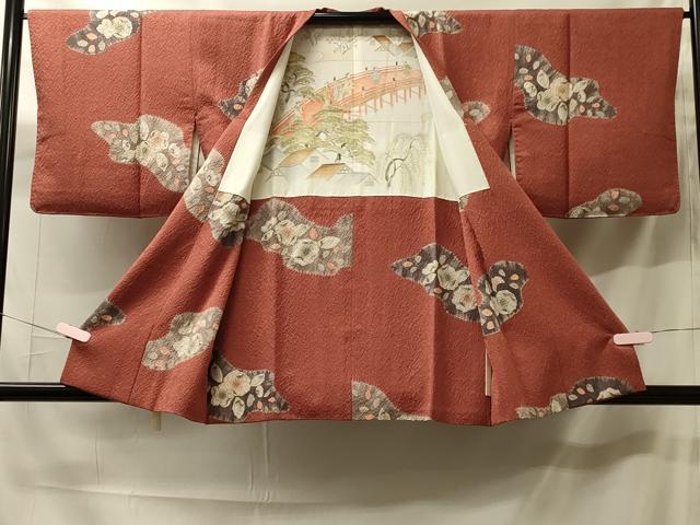 平和屋着物＃道行コート　絞り　辻が花　正絹　逸品　CABH7109in