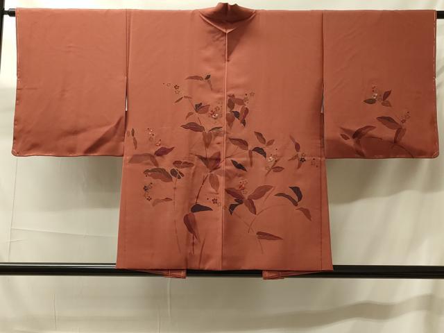 平和屋着物＃羽織　刺繍　枝花文　金彩　正絹　逸品　未使用　CABH7115in