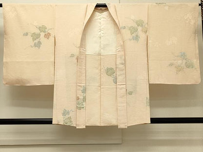 平和屋着物＃羽織　寿光織　蔦の葉文　金銀糸　正絹　逸品　未使用　CABH7134in