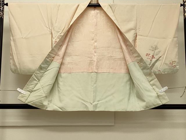 平和屋着物∞羽織　草花文　暈し染め　正絹　逸品　CABH7142in