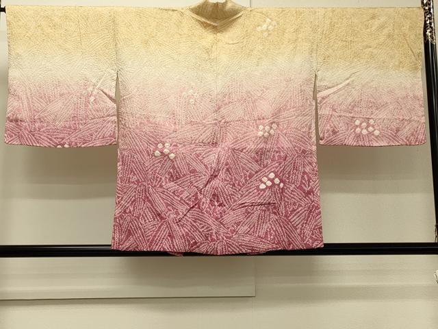 平和屋着物＃羽織　総絞り　笹づくし　暈し染め　正絹　逸品　未使用　CABH7151in