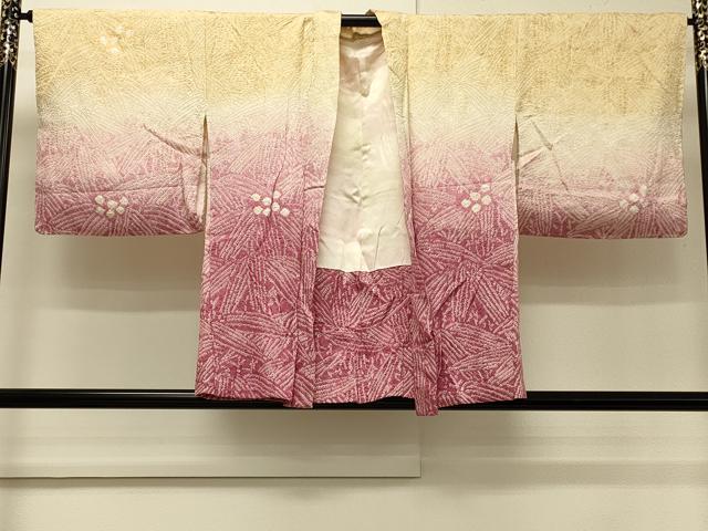 平和屋着物＃羽織　総絞り　笹づくし　暈し染め　正絹　逸品　未使用　CABH7151in