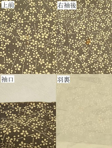 平和屋着物＃羽織　小花文　正絹　逸品　CABH7156in