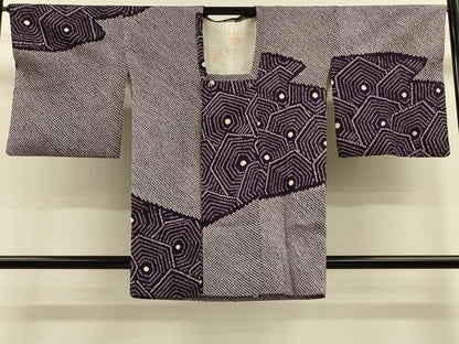 平和屋着物＃道行コート　総絞り　亀甲重ね文　正絹　逸品　CABH7158in