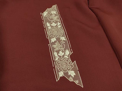 平和屋着物＃中国三大刺繍　相良刺繍　総刺繍　羽織　仮絵羽　花鳥文　正絹　逸品　未使用　CABH7160in