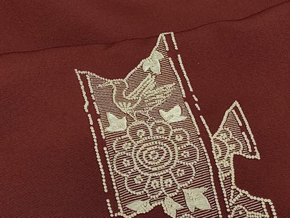平和屋着物＃中国三大刺繍　相良刺繍　総刺繍　羽織　仮絵羽　花鳥文　正絹　逸品　未使用　CABH7160in