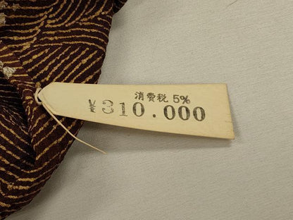 平和屋着物＃羽織　仮絵羽　杢目絞り　立波箔散らし文　金彩　上代31万　正絹　逸品　未使用　CABH7163in