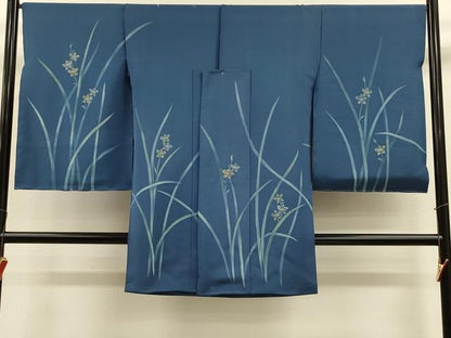 平和屋着物＃羽織　仮絵羽　刺繍　ろうけつ染め　草花文　正絹　逸品　未使用　CABH7167in