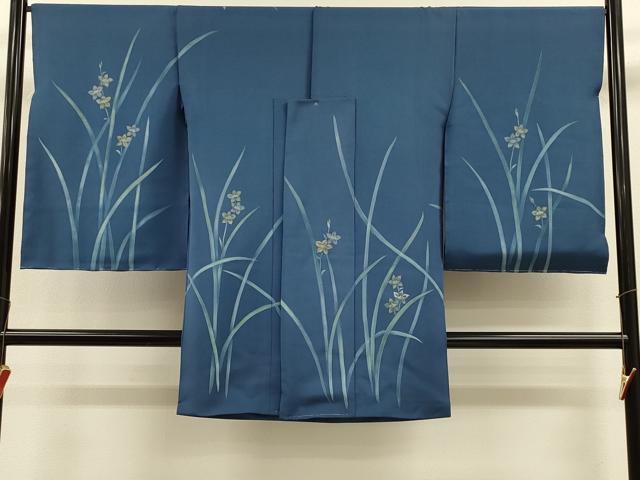 平和屋着物＃羽織　仮絵羽　刺繍　ろうけつ染め　草花文　正絹　逸品　未使用　CABH7167in
