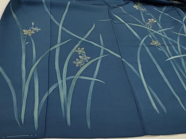 平和屋着物＃羽織　仮絵羽　刺繍　ろうけつ染め　草花文　正絹　逸品　未使用　CABH7167in