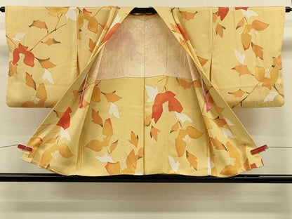 平和屋着物＃羽織　地紋起こし　枝花文　正絹　逸品　CABH7169in