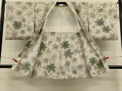 平和屋着物∞長羽織　葉づくし　暈し染め　正絹　逸品　CABH7172in