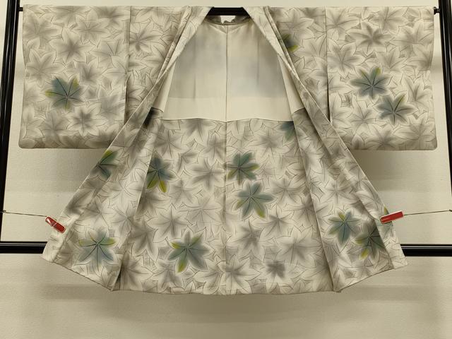 平和屋着物∞長羽織　葉づくし　暈し染め　正絹　逸品　CABH7172in