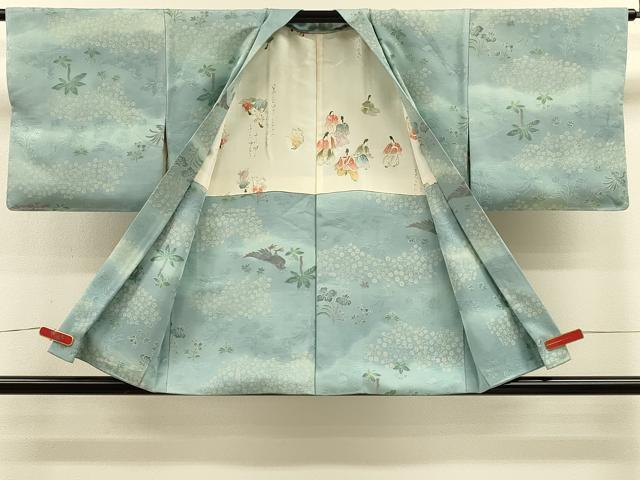 平和屋着物＃羽織　地紋起こし　鳳凰花文　暈し染め　正絹　逸品　未使用　CABH7175in