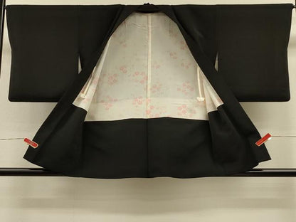 平和屋着物＃羽織　草木文　黒地　金彩　正絹　逸品　CABH7178in