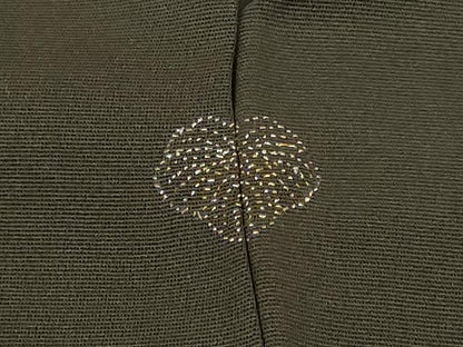 平和屋着物＃羽織　刺繍　文箱花鳥文　黒地　正絹　逸品　未使用　CABH7180in