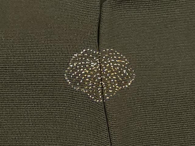 平和屋着物＃羽織　刺繍　文箱花鳥文　黒地　正絹　逸品　未使用　CABH7180in