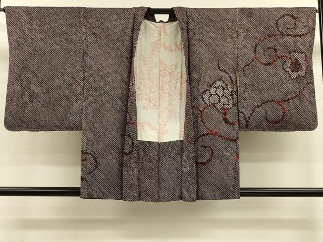 平和屋着物＃羽織　総絞り　更紗花唐草文　正絹　逸品　未使用　CABH7188in