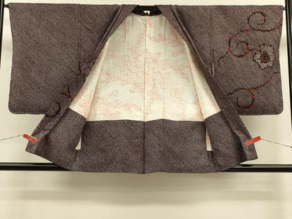 平和屋着物＃羽織　総絞り　更紗花唐草文　正絹　逸品　未使用　CABH7188in