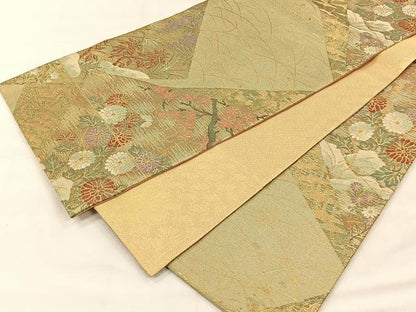 平和屋着物◎佐賀錦　六通柄袋帯　琳派名画集　金糸　正絹　逸品　CABH7210yk