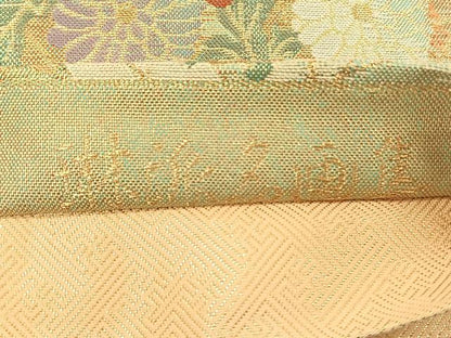 平和屋着物◎佐賀錦　六通柄袋帯　琳派名画集　金糸　正絹　逸品　CABH7210yk