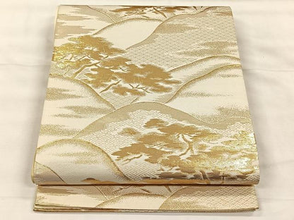 平和屋着物◎六通柄袋帯　京の栞　金糸　正絹　逸品　CABH7217yk