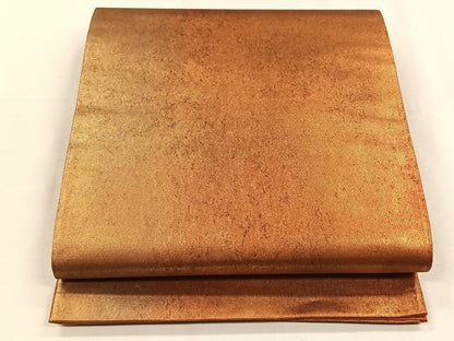 平和屋着物◎六通柄袋帯　霞文　金糸　正絹　逸品　未使用　CABH7330yk