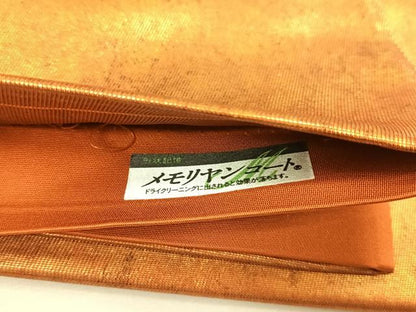 平和屋着物◎六通柄袋帯　霞文　金糸　正絹　逸品　未使用　CABH7330yk