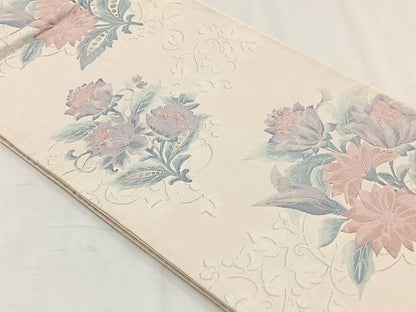 平和屋着物◎六通柄袋帯　ふくれ織　花唐草文　正絹　逸品　CABH7332yk