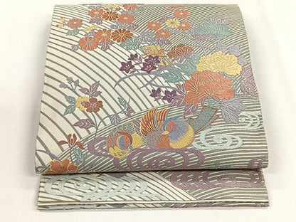 平和屋着物◎六通柄袋帯　橘　正絹　逸品　CABH7399yk