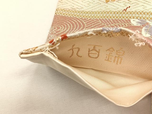 平和屋着物◎六通柄袋帯　九百錦　鳳凰花唐草文　金糸　正絹　逸品　CABH7404yk