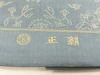 平和屋着物◎六通柄袋帯　花唐草文　金糸　正絹　逸品　CABH7408yk
