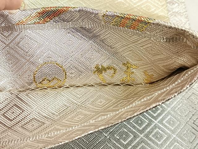 平和屋着物◎二重箔佐賀錦　六通柄袋帯　花唐草文　金糸　やまとオリジナル　正絹　逸品　未使用　CABH7417yk