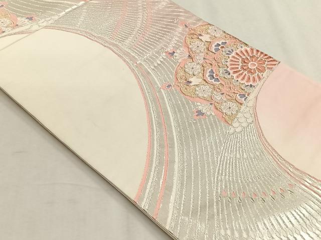 平和屋着物◎六通柄袋帯　唐織　正倉院花文　金銀糸　正絹　逸品　CABH7424yk