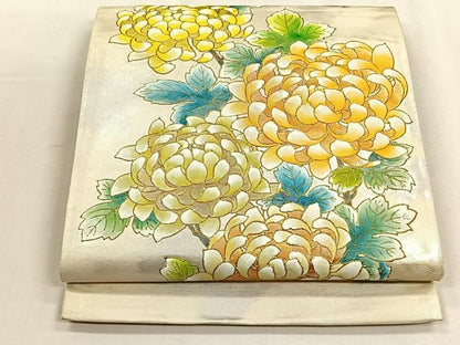 平和屋着物◎太鼓柄袋帯　乱菊　金彩　正絹　逸品　CABH7428yk