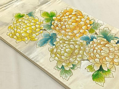 平和屋着物◎太鼓柄袋帯　乱菊　金彩　正絹　逸品　CABH7428yk
