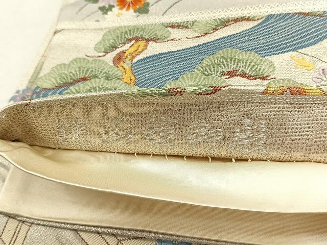 平和屋着物◎六通柄袋帯　唐織　桃山姫御殿　金銀糸　正絹　逸品　CABH7430yk