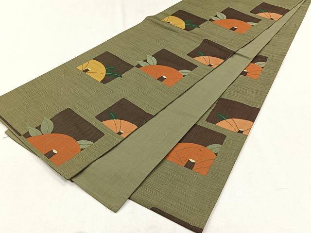 平和屋着物◎六通柄袋帯　楽山　椿　正絹　逸品　CABH7451yk