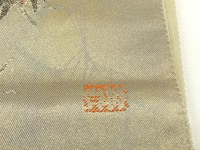 平和屋着物◎太鼓柄袋帯　作家物　なべつる　正絹　逸品　CABH7495yk