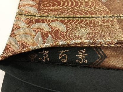 平和屋着物◎六通柄袋帯　京百景　金銀糸　正絹　逸品　CABH7547yk