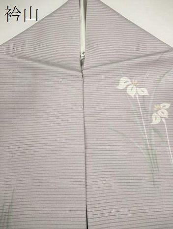 平和屋着物＊夏物　小紋　絽　草花文　正絹　逸品　CABH7603ze